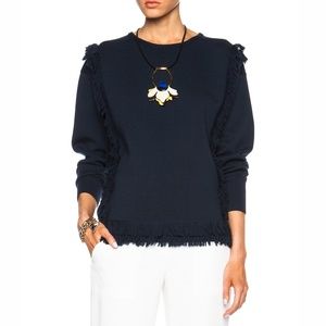 CHLOE Fringed Wool Sweater